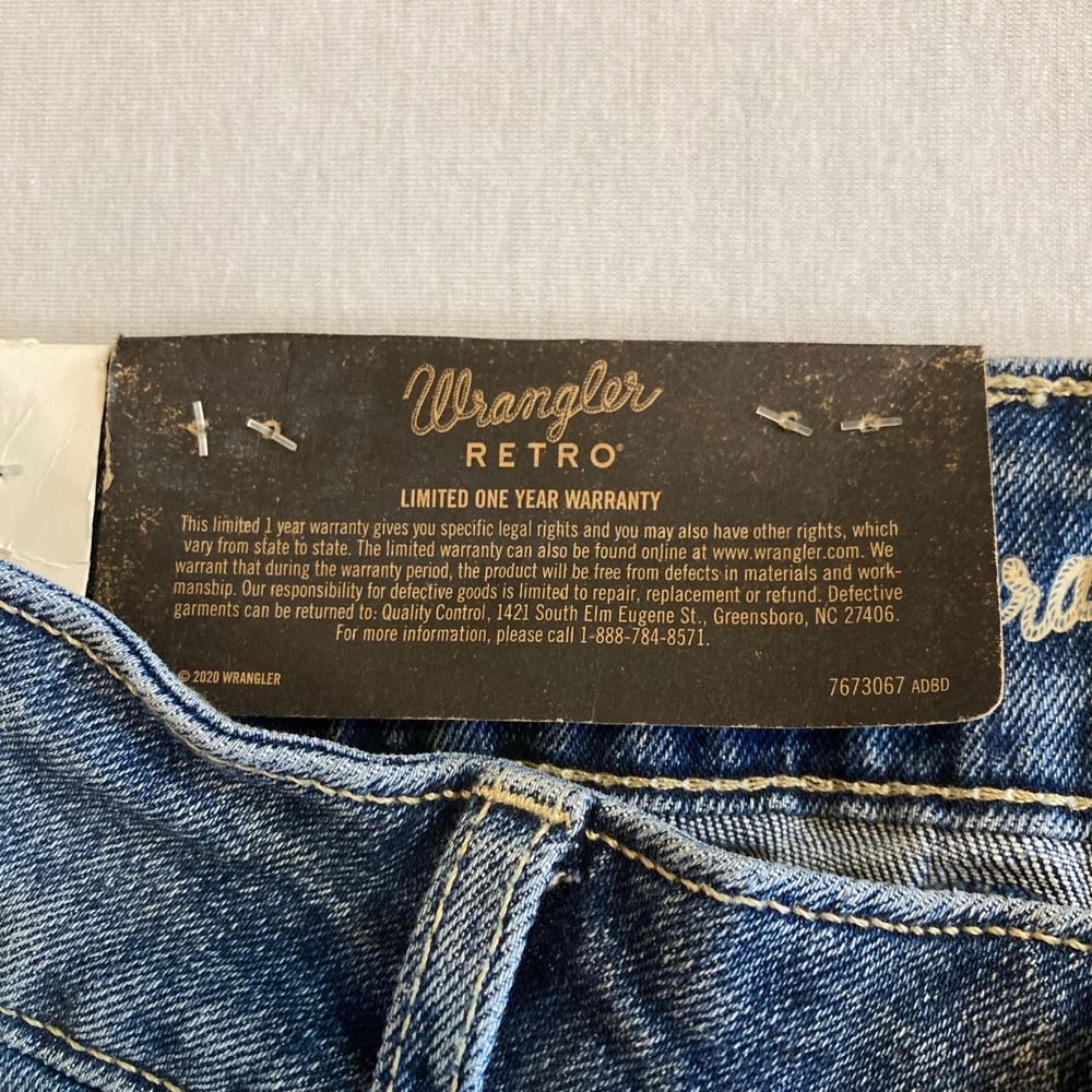 NEW Wrangler Retro Jeans Women 3x32 (Fit 29x31) Mae Mid Rise Boot Cut Denim NWT - Picture 3 of 16